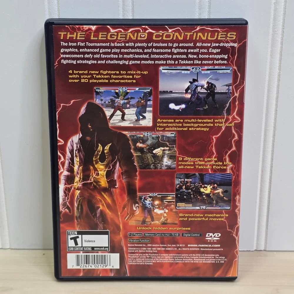 Tekken 4‎ Sony PlayStation 2 PS2 Greatest Hits Namco Fighting Game CIB Manual